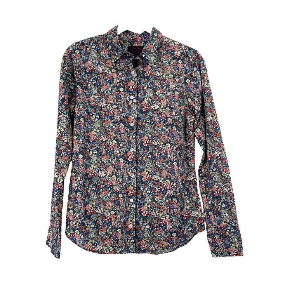 J. Crew Perfect shirt in Liberty elderberry floral Size 0